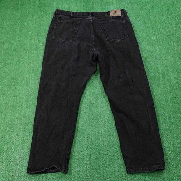 Vintage Wrangler Jeans Mens 42x30 (40x29.5) Black Authentic 97601CB Straight Leg - Picture 4 of 8